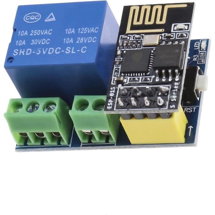 DEWENWILS Kit D'interrupteur Va Et Vient Sans Fil - 1 Récepteur + 2 Interrupteurs Muraux -230V 10A 2300W Max - Portée De 30m - Bricolage