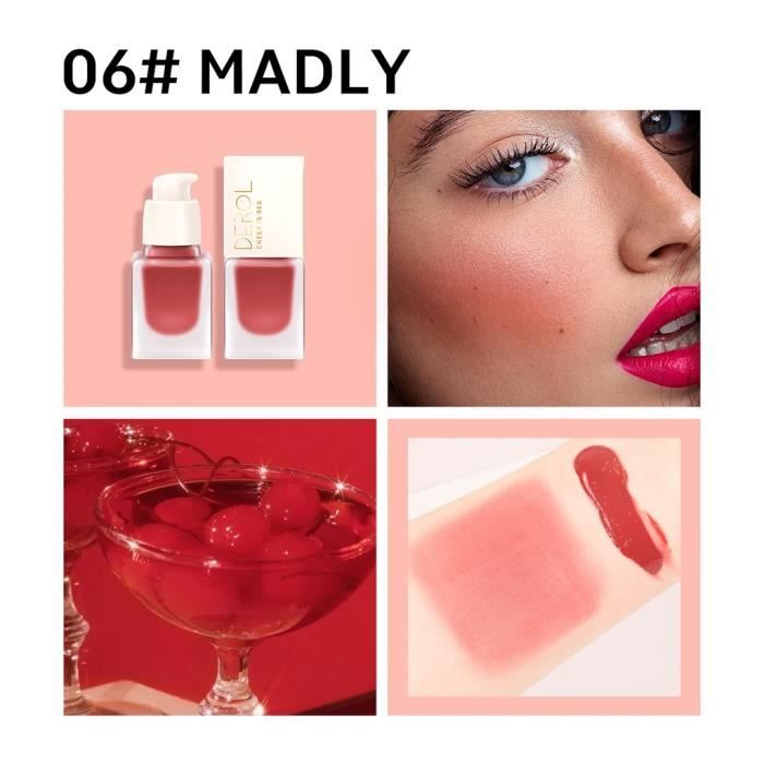 New Glossiers Liquid Blusher Gel-Cream Maquillage Fard à joues 6 couleurs 15ml Buonege 33