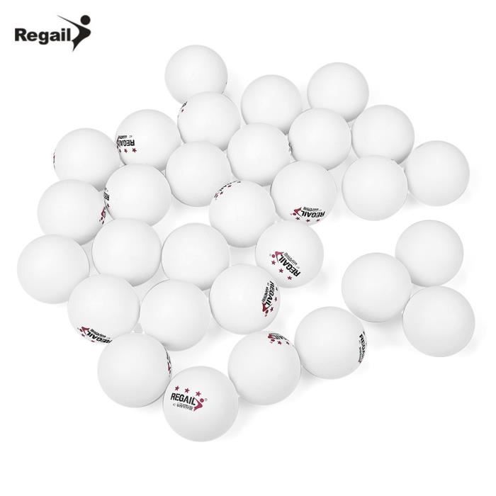 REGAIL Lot de 30 3-star Balles de table en teenis Advanced Balles de ping pong sport Balles d'entraînement de tennis de table