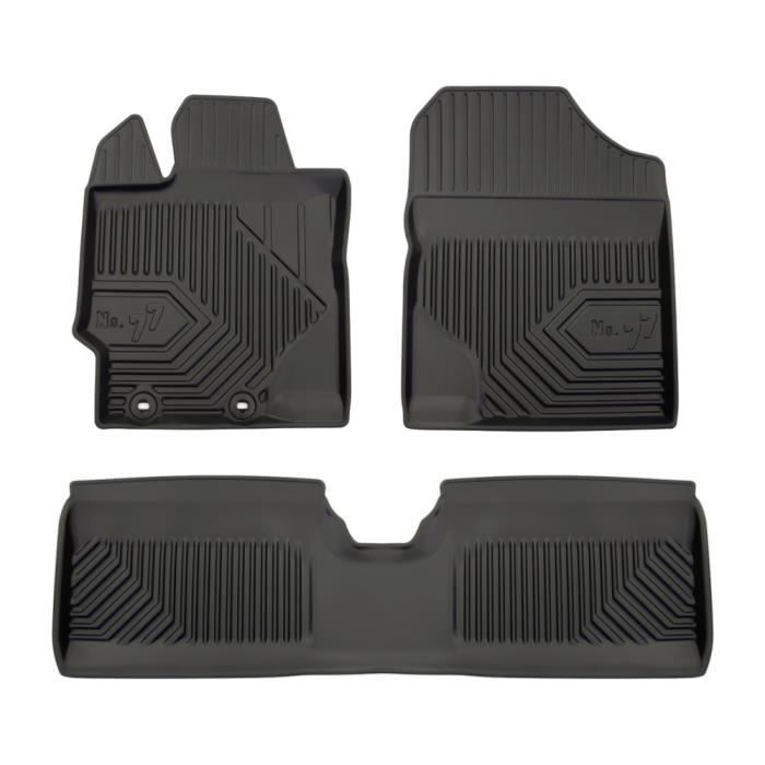 TAPIS DE SOL EN CAOUTCHOUC pour Toyota Yaris III 2011-2019 hybride exclu