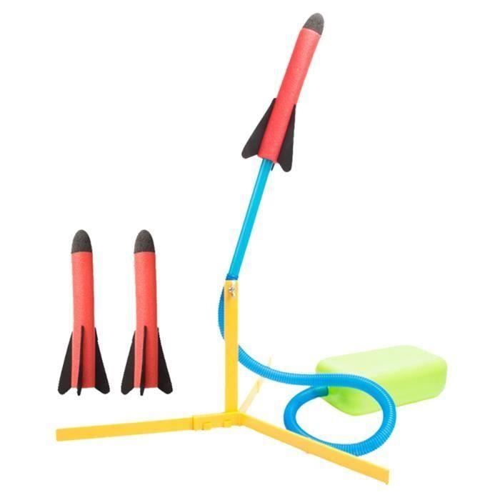JAC8 1 Ensemble de Fusée Jouet En Plein Air Pelouse Nouveauté EVA Creative Rocket Lanceur pour Filles Enfants ASPIRATEUR TRAINEAU