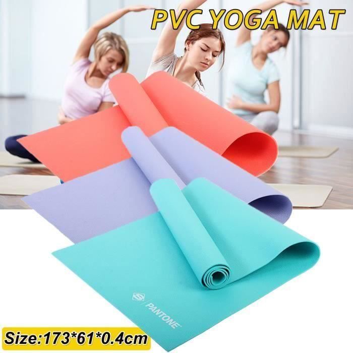 Tapis de Yoga Portable Tapis de Sol Antidérapant Sport Gym imperméable à l'eau 173x61x0.4cm VERT Aw57313