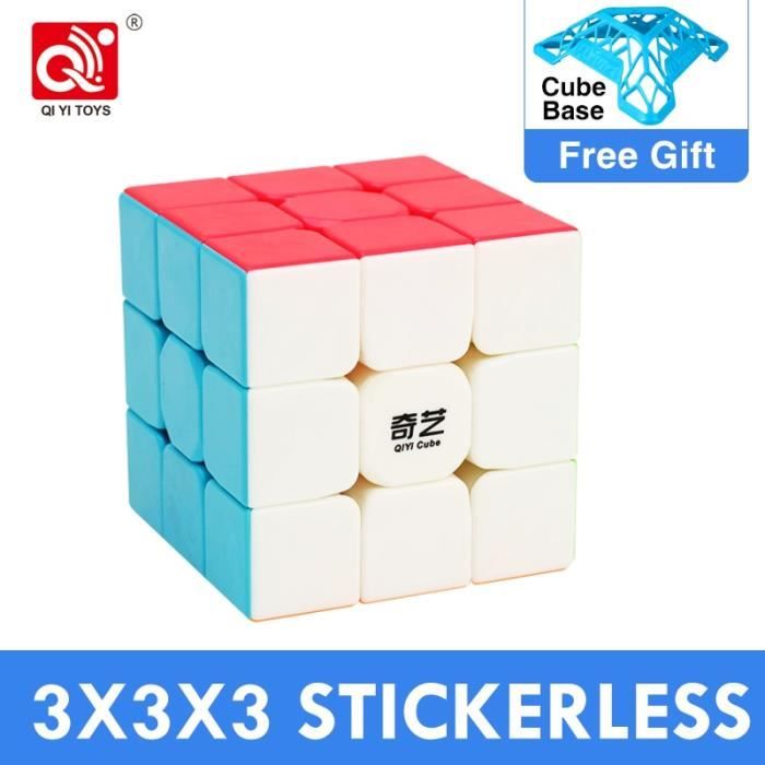 Casse tête,Moins cher QiYi guerrier S 3x3x3 Cube magique voile W professionnel Qidi S 2x2x2 3x3 vitesse Puzzle - Type 3x3 Warrior S