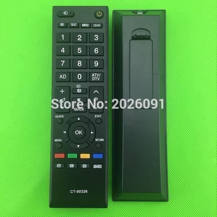 Télécommande Universelle Adapté Pour Toshiba Tv Led Ct90326 Ct-90326 3d Smart Ct-90380 Ct-90386 Ct-90336 Ct-90351 Et Plus #06 LBQ68
