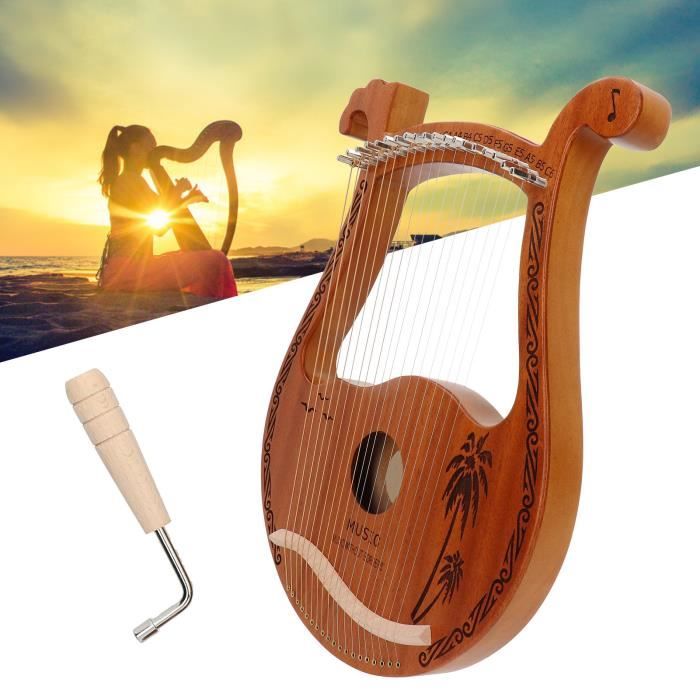 Acajou Lyre, harpe de lyre ton chaud dureté, densité pour enfants