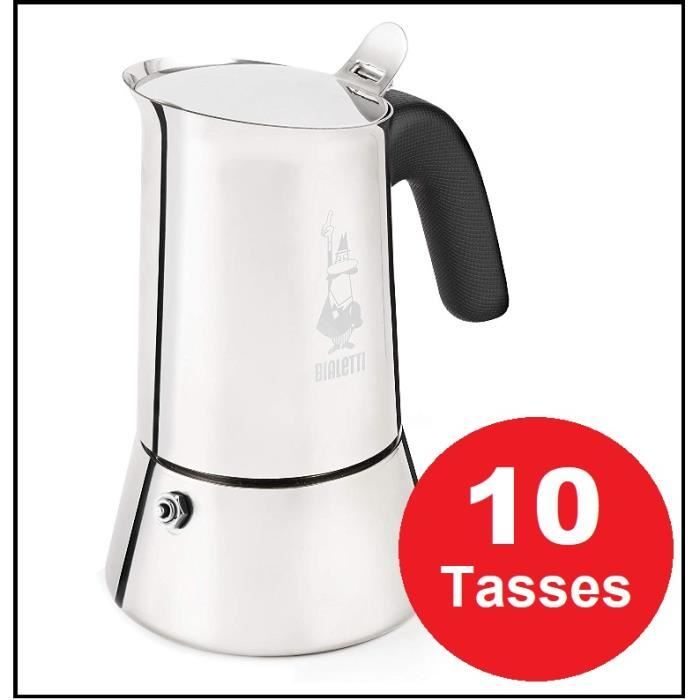 BIALETTI Cafetière tous feux, 10 tasses, livraison offerte