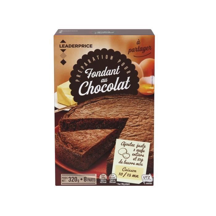 Préparation pour fondant au chocolat - 320g