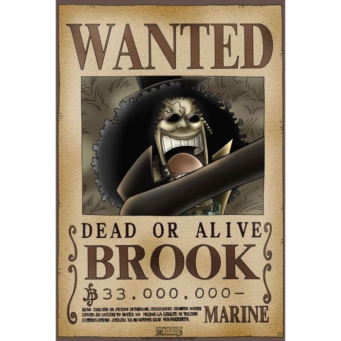 Poster - One Piece 'Wanted Brook' 52x38cm