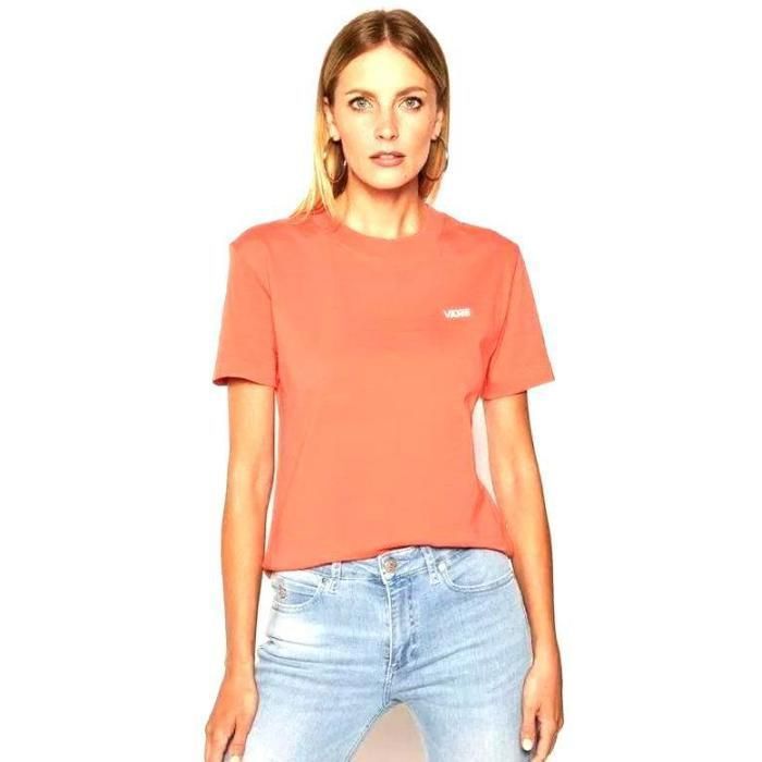 Vans T-Shirt pour Femme V Boxy Rouge VN0A4MFLPPR