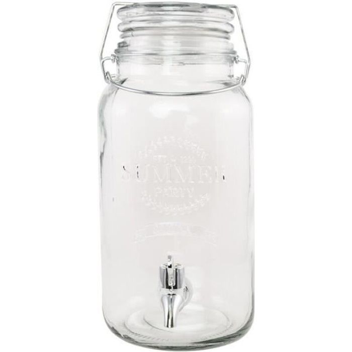 FONTAINE BOISSON VERRE 4L BLANC
