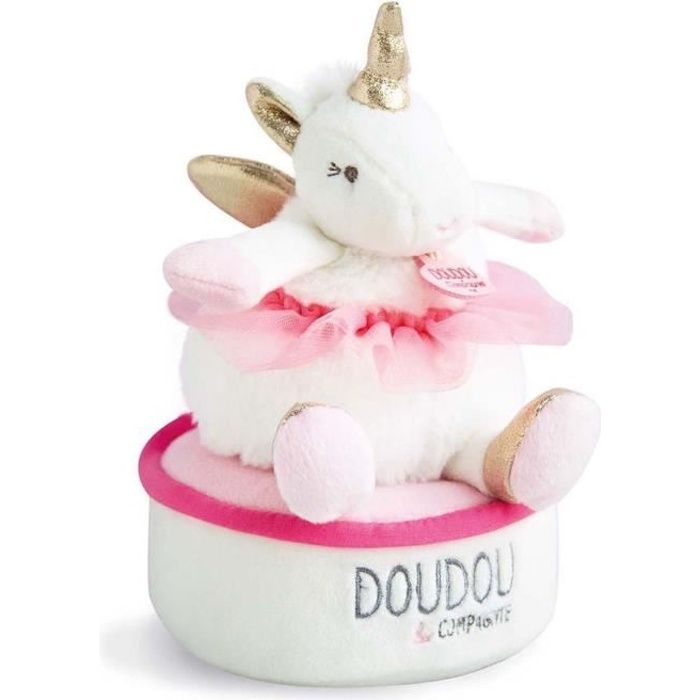 DOUDOU ET COMPAGNIE Lucie la licorne - Boîte à musique