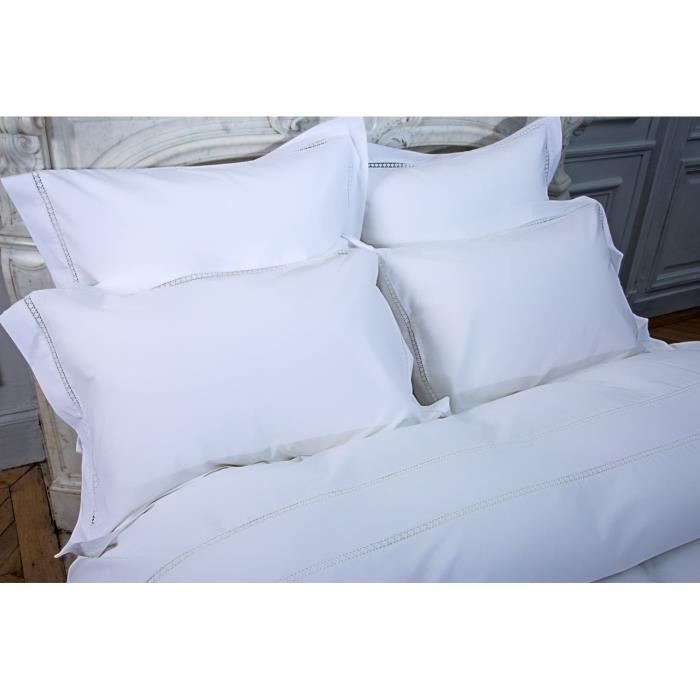 Housse de couette Pearl percale 240x220 - Perle de Coton