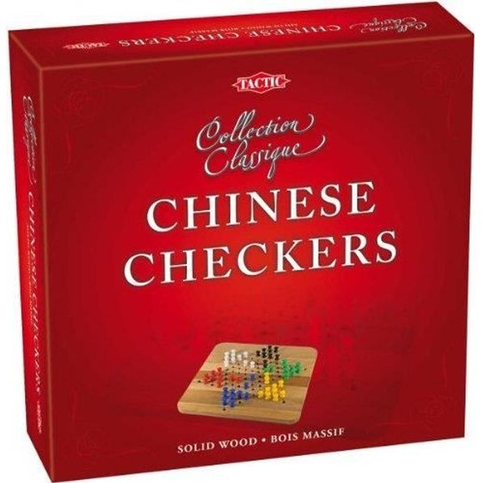 Tactic - 40220 - Jeu de Société - Coffret Dames Chinoises en Bois 40219