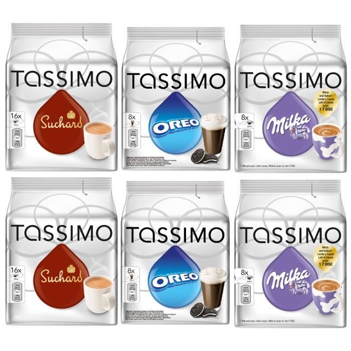 Tassimo Suchard Oreo Milka Set Cafe 64 Dosettes