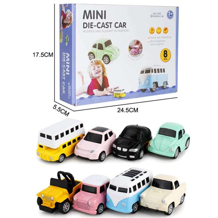 TD® Jouets pour enfant lot de 7 robots voitures figurines créatifs intelligents multi couleur cadeau noël jeu de course
