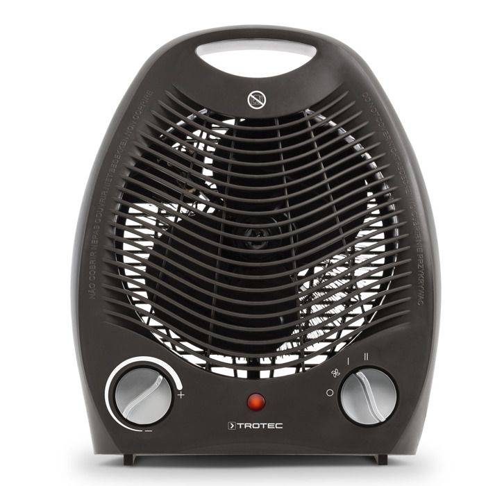TROTEC Radiateur soufflant TFH 20 E 2 puissances de chauffe (1 000 W / 2 000 W), 1 position air froid (fonction ventilateur)