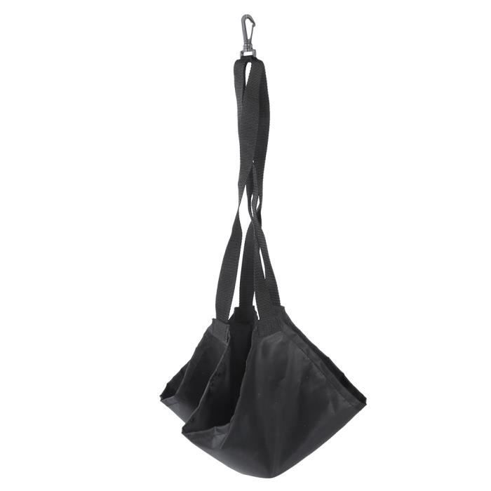 LAG Ceinture de Résistance Harnais Musculation d'Entraînement de Natation avec Poche en Filet(noir )