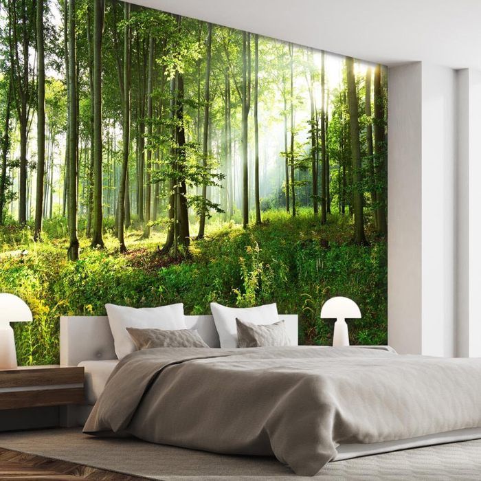 Acheter Belle Tapisserie Murale Suspendue En Forêt Naturelle, Style Bohème, Hippie, Mandala Magique, Décoration Murale De Fond De Salon