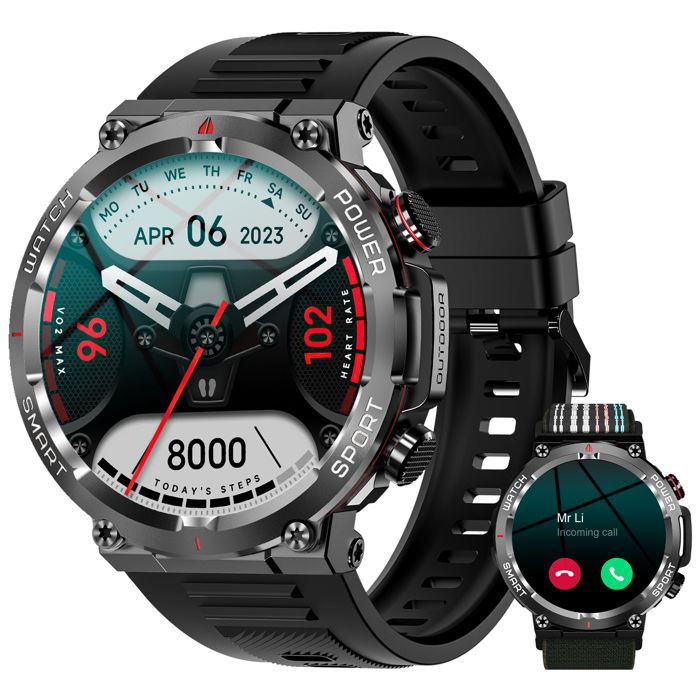 Blackview Montre Connectée Homme Femme Intelligente Sport Etanche IP68 Smartwatch Fréquence Cardiaque pour iOS Android - vue 2
