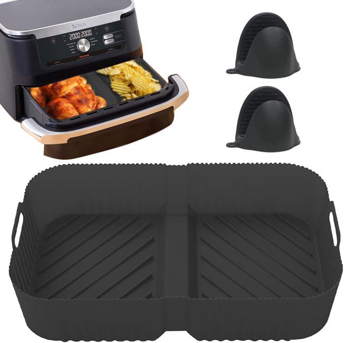 Moule Silicone Air Fryer Ninja AF500EU - 3 Pièces Accessoires Réutilisables Pour Friteuse 10.4L