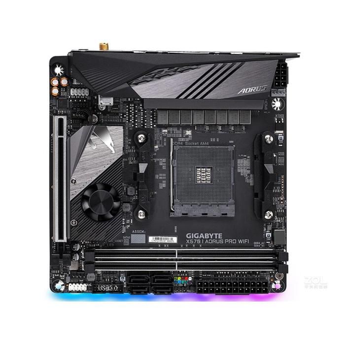 Carte mère GIGABYTE X570 I AORUS PRO WIFI AMD X570 Socket AM4 2xDDR4 SDRAM 64GB Mini ITX - Gigabyte
