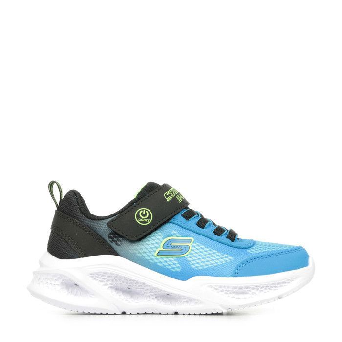 Skechers Baskets garçon - Meteor Lights Krendox - Lumineuses - Fermeture scratch On/Off - Tige mesh/synthétique