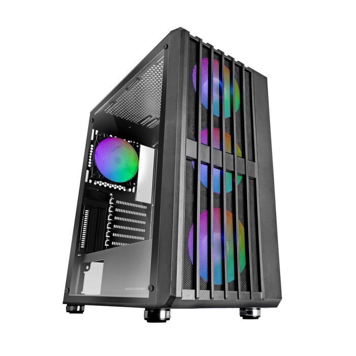 MARS GAMING Boitier Moyen Tour ATX MC Vault RGB avec panneau vitré Neuf - vue 8