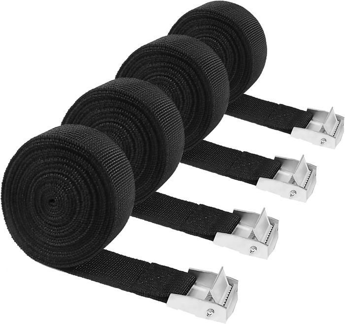 Sangles D'Arrimage Soodyoow - Lot 4, 3m X 25mm | Capacité 250kg, Nylon