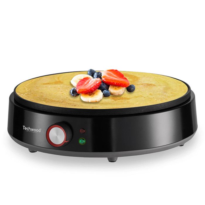 Techwood Crêpière - TCP-176 - Anti adhésif ILAG - 30 cm - Puissance: 1200W