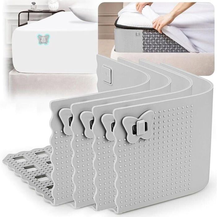 4 Pièces Tendeur Drap Housse Tendeurs Draps Houss avec Clips Fixes Installation Ultra Facile Anti Glisse Drap De Lit Support Cl