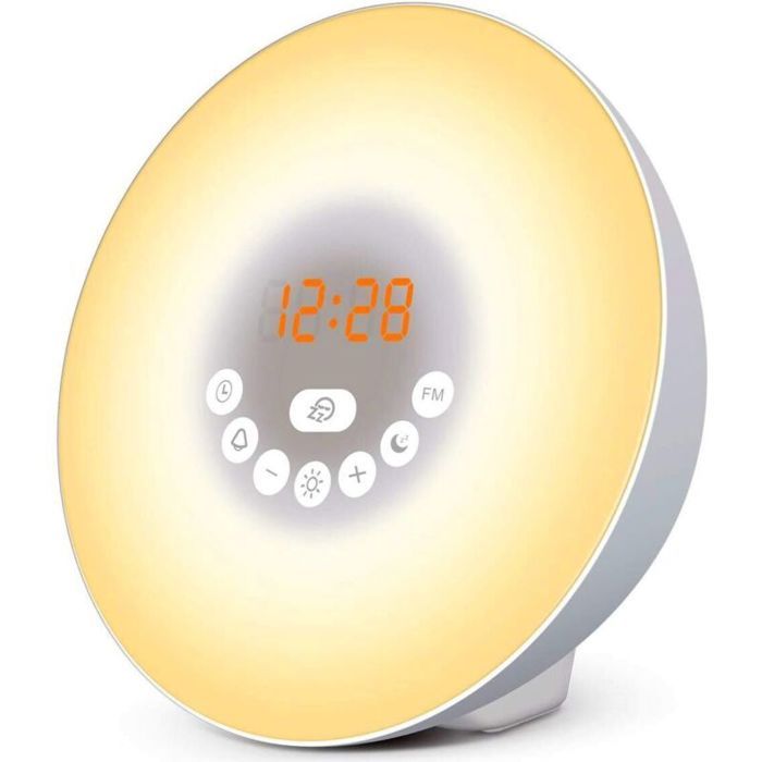 Réveil Lumineux - Simulateur daube - Avec Option Afficheur Eteint - Vivez des Matins Plus Zen - Reveil Lumière Progressive