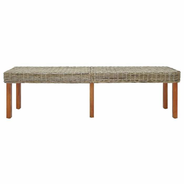 Saison Soldes banc Naturel moderne - SARAZYJ - Meuble de salon - 160x35x45 cm Bois de mangue massif MM3394
