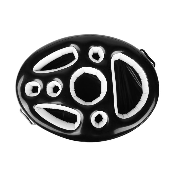 Porte-gobelet Gonflable Flottant 2 En 1 – 8 Trous Pour Boissons Et Snacks, Bar De Piscine, été, Plage Et Fête