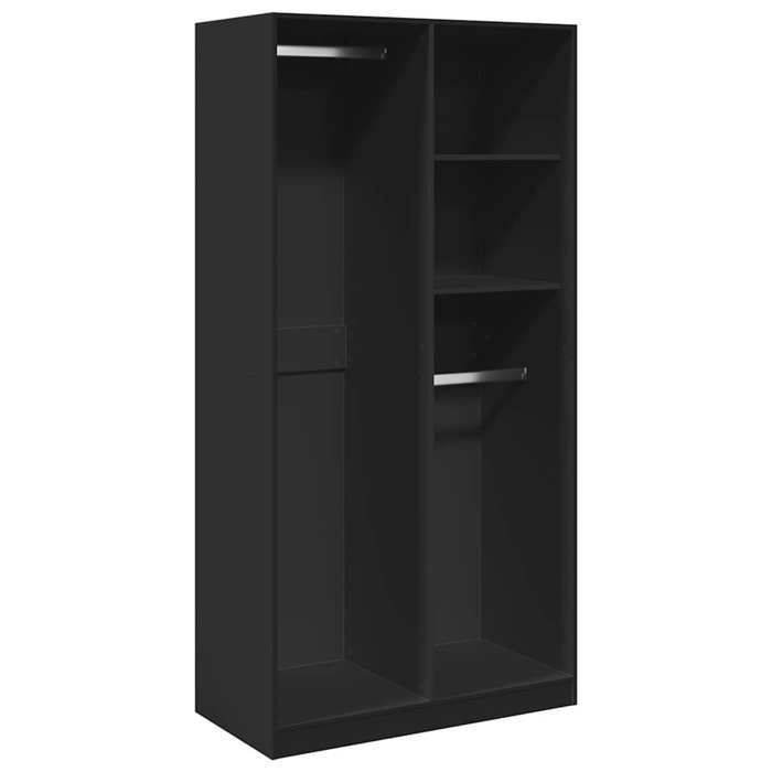 Garde-robe -(1 PCS）- Vidaxl - Armoire penderie Pour chambre Noir 100x50x200  cm Aggloméré 785869tzc32v