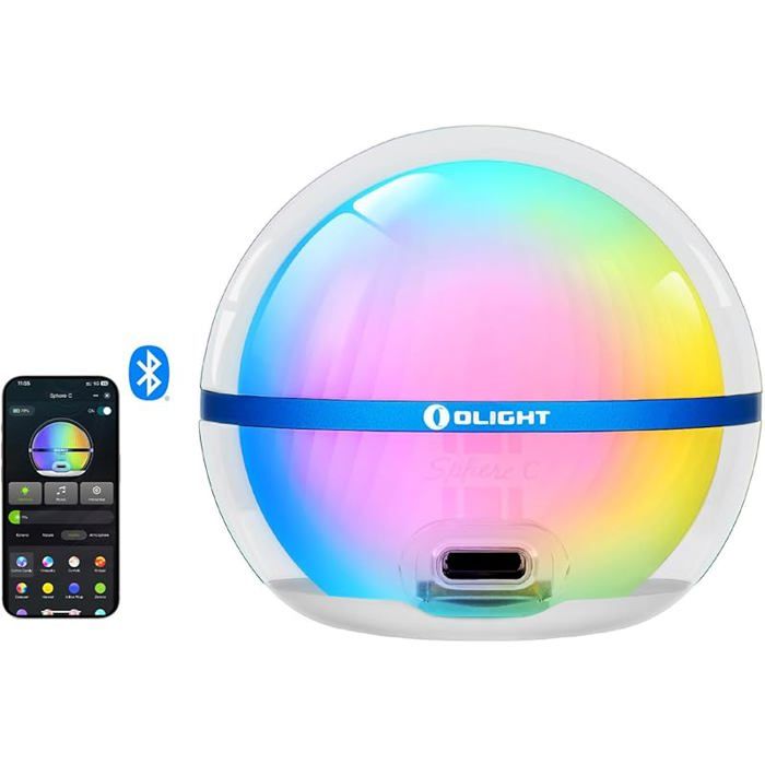 C Veilleuse LED Multicolore Lampe Nuit Chargeur USB-C Universel 75 LM avec Contrôle APP Bluetooth 1 count Blanc VEILLEUSE