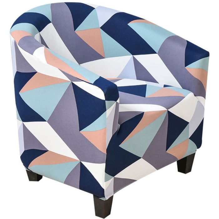 Housse fauteuil cabriolet extensible - OKZ - Multicolore - Accoudoirs - Lavable - Intérieur