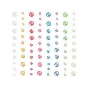 Perles autocollantes multicolores
