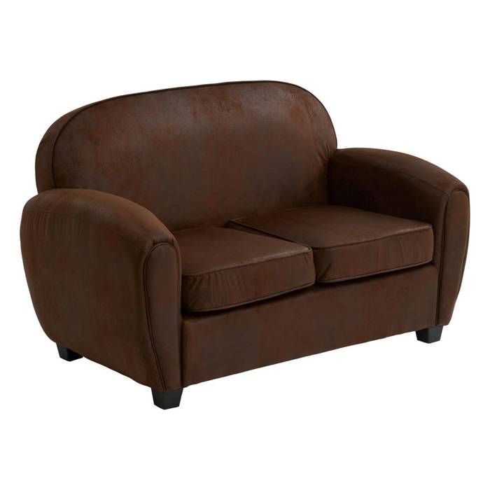 Banquette club Stanis 2 places marron - Atmosphera Créateur dintérieur
