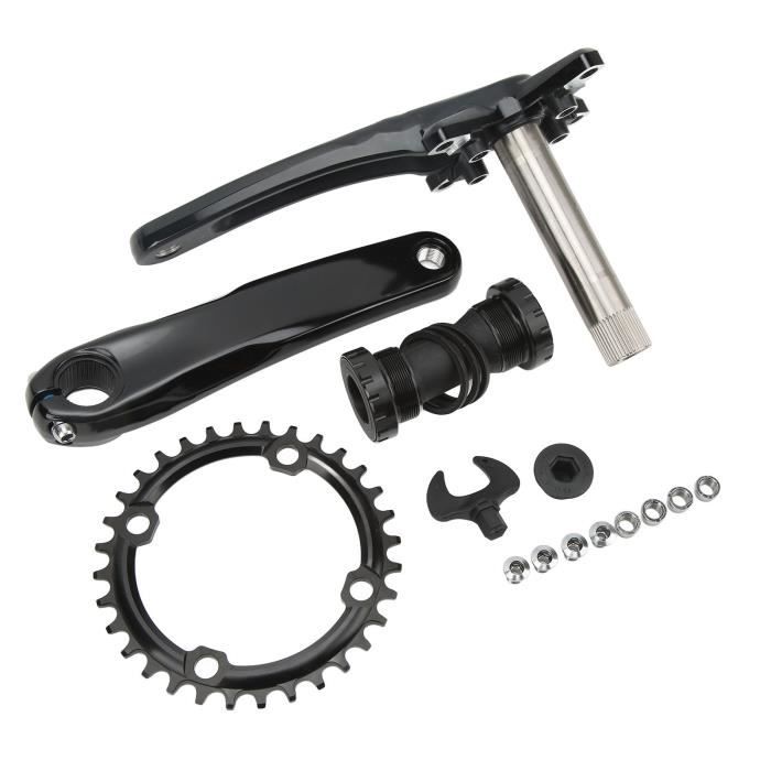 Manivelle VTT Alliage Aluminium GOLDIX-RD – 110 à 160 Mm – Plateau 32T – Léger Et Robuste Pour Vélo Route & MTB