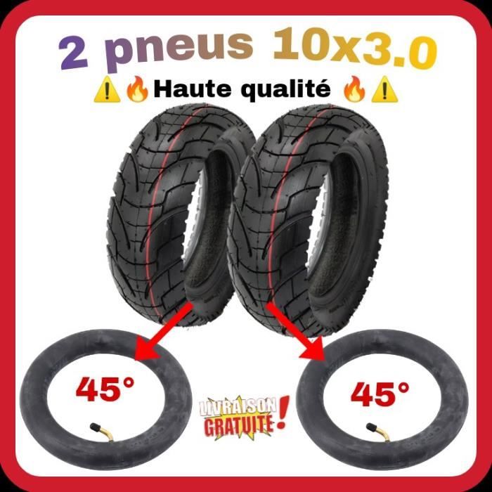 Kit De 2 Pneus Pleins Pour Trottinette électrique Kaabo Mantis 10 / Zero 10X - 10 Pouces, Anti-crevaison, En Caoutchouc Solide