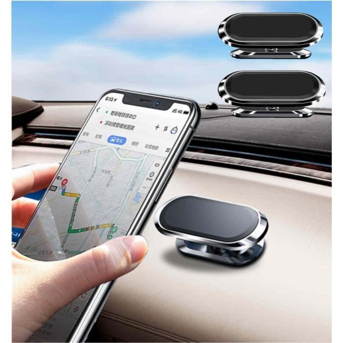 Lot de 2 supports pour téléphone portable de voiture, support magnétique  rotatif à 360 degrés, support magnétique universel pou A113 - Cdiscount  Téléphonie