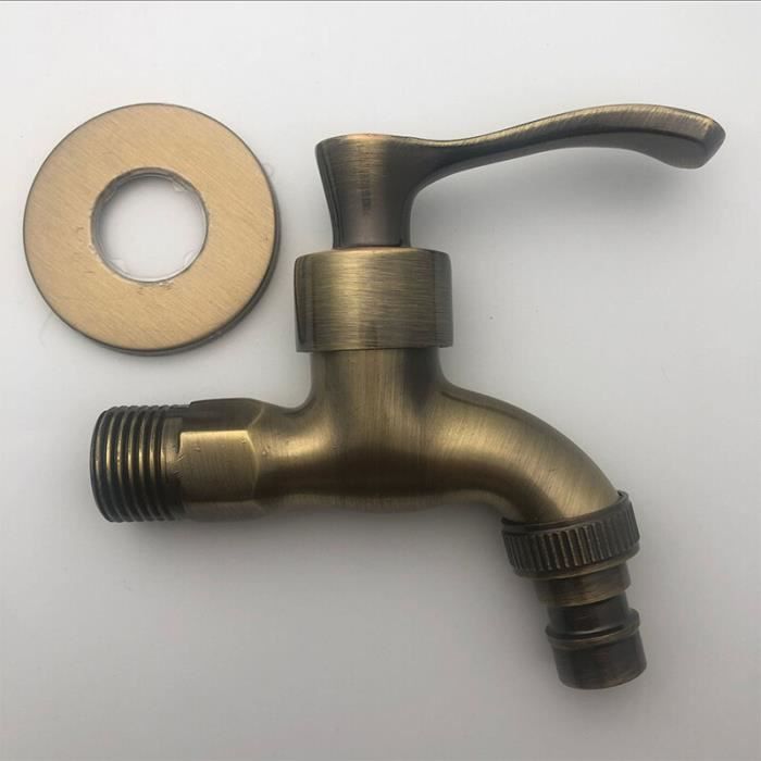 Montserrat Robinet De Jardin Décoratif En Laiton Avec Raccord Tuyau 1/2" - Idéal Pour Fontaine, Patio Et Extérieur