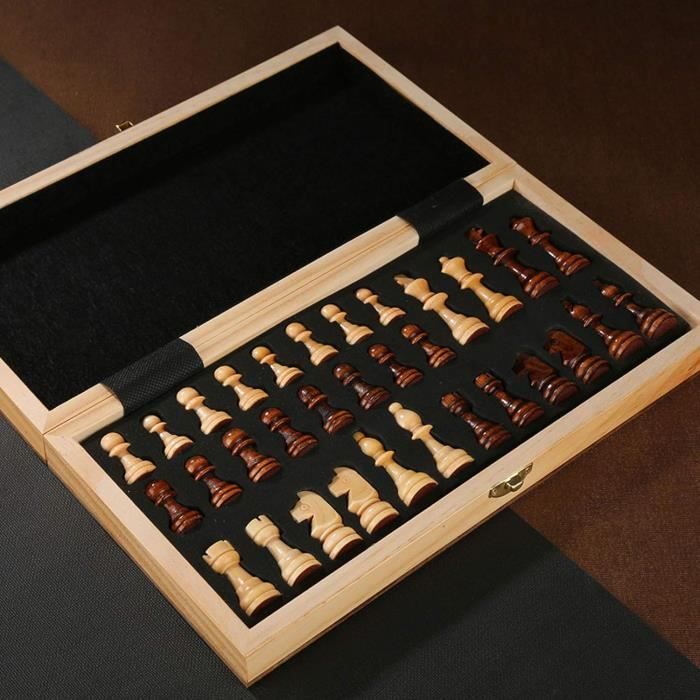 Jeu d'échec en bois | Jeux d'échecs Magnétiques ♟️Logique et Stratégie