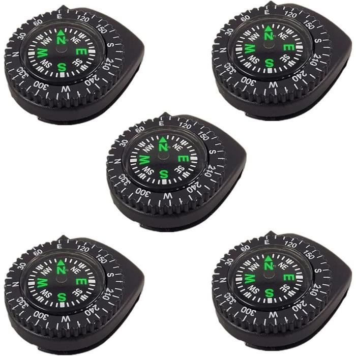 Lot De 12 Boussoles Remplies De Liquide De 20 Mm, Mini Cadran De Poche Pour La Randonnée, Le