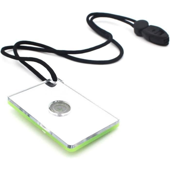 Miroir de survie, miroir de sauvetage, miroir de signalisation pour sauvetage extérieur, outil Star Flash, petit miroir de signalisation, miroir réfléchissant portable pour camping