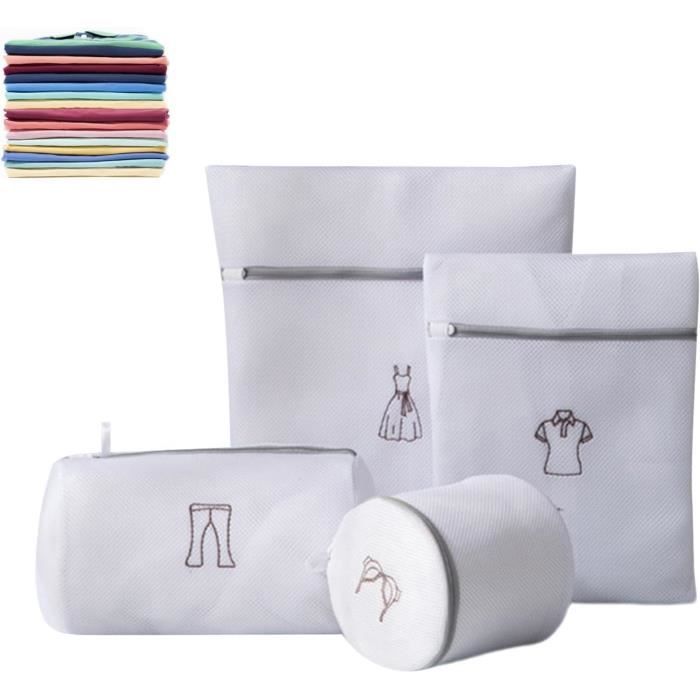 Sac à Linge Réutilisable XL Avec Fermeture éclair - Grand Rangement Pour Déménagement, Linge Sale Ou Affaires, Solide Et Pliable