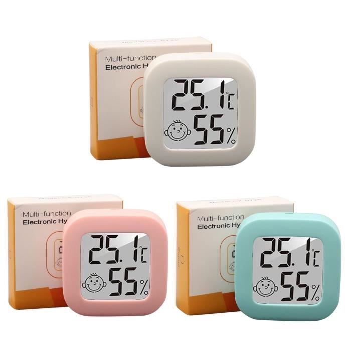 6pcs Mini Thermomètre Hygromètre-Digital Thermo HygromèTre Fonction,Moniteur Température Termometre Maison -10 ℃ ~ 70 ℃,10% ~ 99% RH