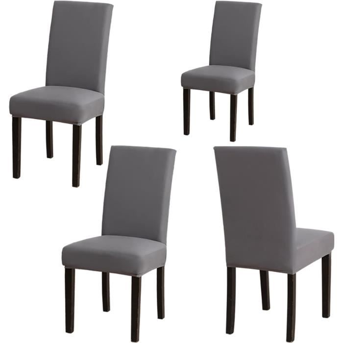 Housses De Chaise Extensibles – Lot De 4 Ou 6, Polyester/élasthanne, Lavables, Protection Salle à Manger