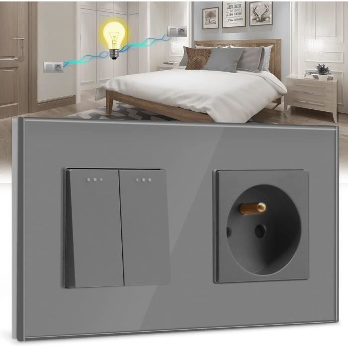 Interrupteur à bascule 3P 125VAC 10A Gris - ON/OFF - R13-66C