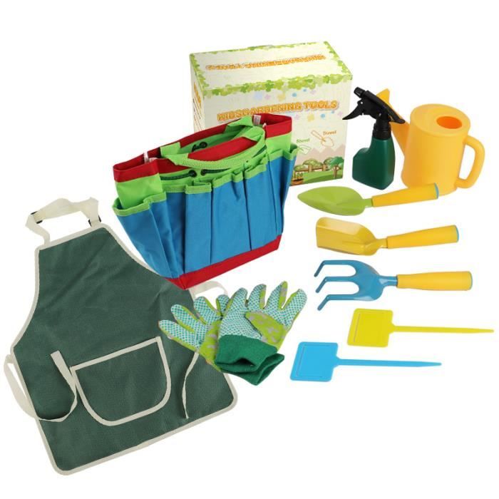 Ensemble d'outils de jardin pour enfants, dix pièces, idéal pour la ...